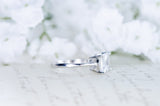 SALE - Princess Cut Ring - Solitaire Engagement Ring -  Wedding Ring - Promise Ring - Purity Ring - 1.5 Carat - CZ Ring - Sterling Silver