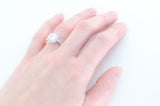 Art Deco Engagement Ring - Cushion Cut Ring - Halo Engagement Ring - Wedding Ring - Promise Ring - Sterling Silver - 2 Carat